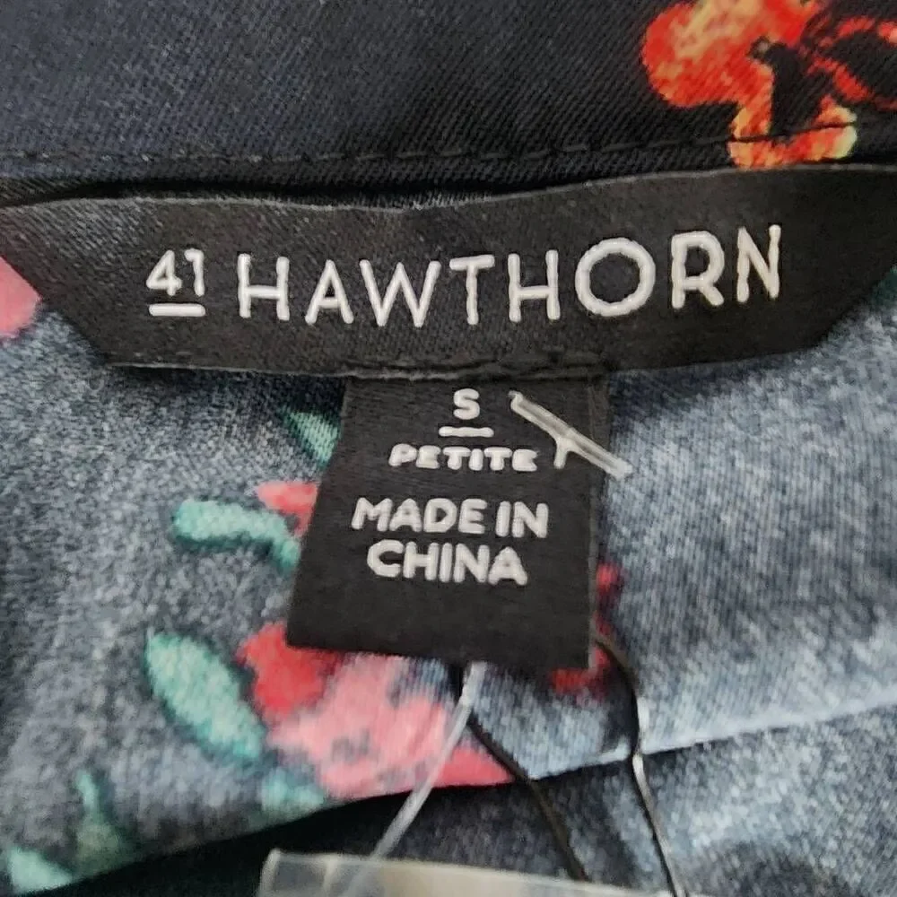 41 Hawthorn Claira Tie Waist Dress Women's Size S Petite G14